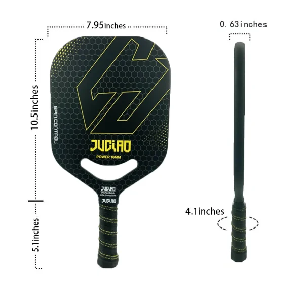 Pickleball Paddle Fiberglass Surface With High Grit - Image 12