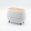 Futuristic Ribbed Aroma Diffuser with Colour-Changing Light