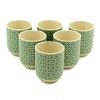 Herbal Tea Cups - Green Mosiac